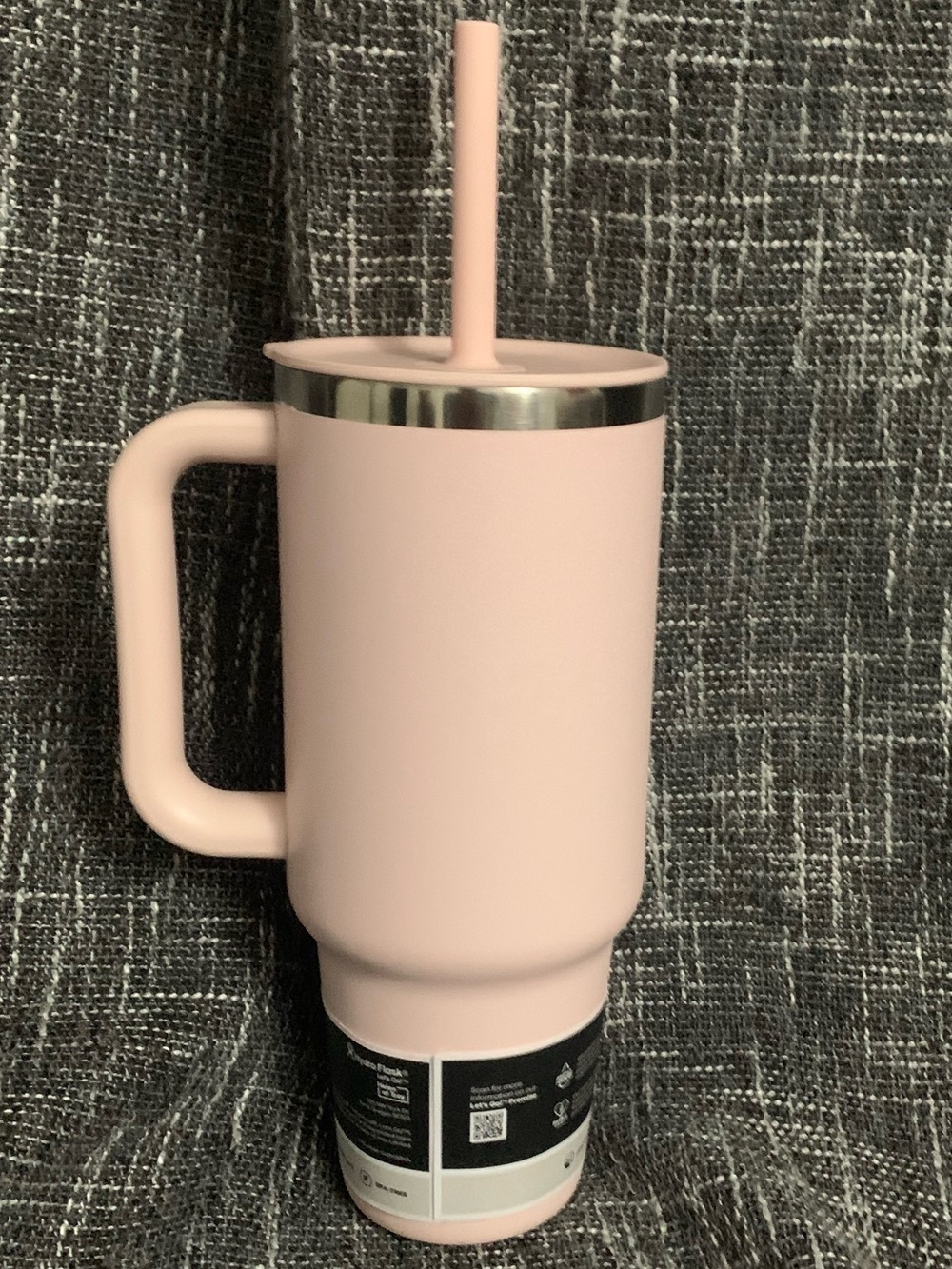 Hydro Flask Blush light Pink Travel Mug with Straw and Handle - Picture 2 of 4